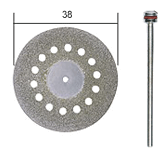 Proxxon Diamanteret Skæreskive med Kølehuller Ø38,0 mm Inkl. Holder